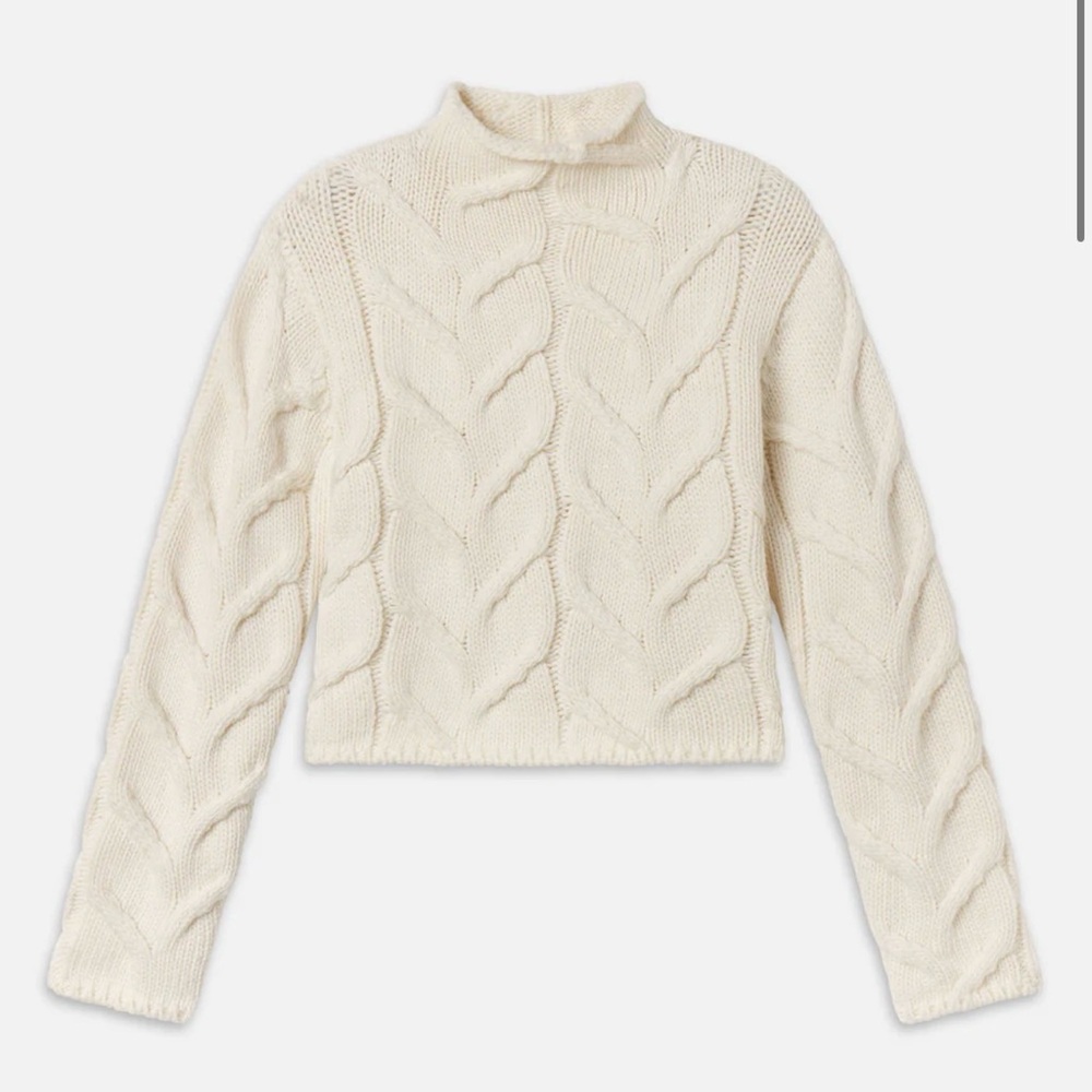Frame Denim The Cable Funnel Sweater
